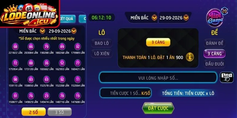 Ba càng đề và lô xiên